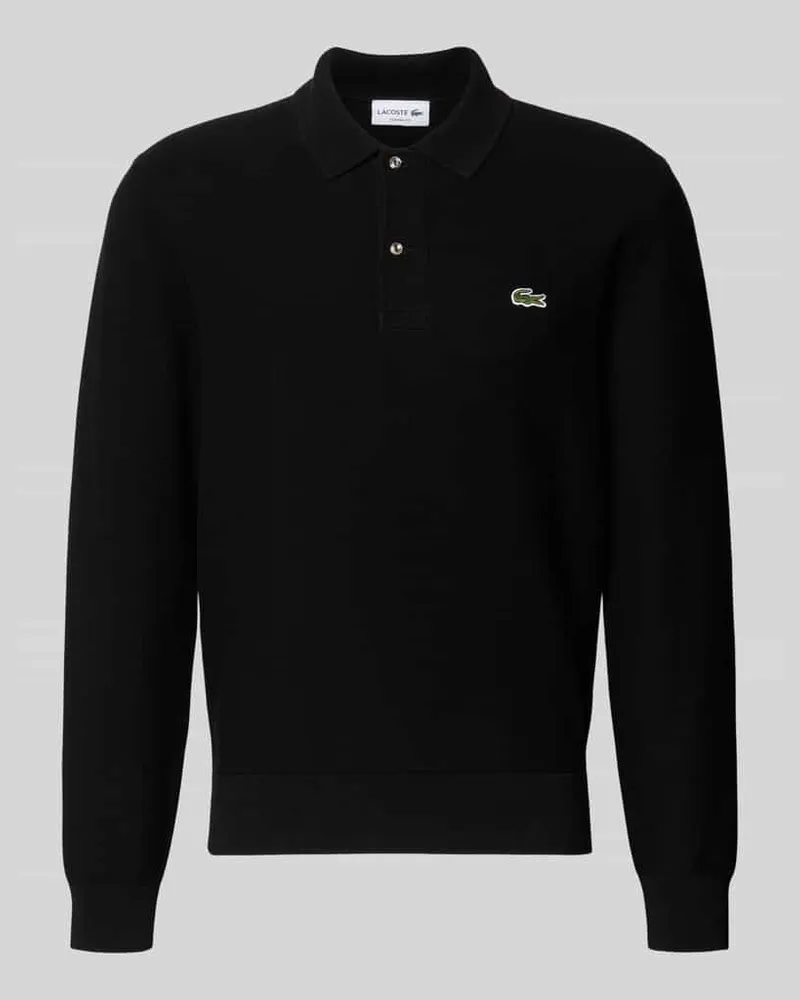 Lacoste Regular Fit Poloshirt aus reiner Baumwolle Black
