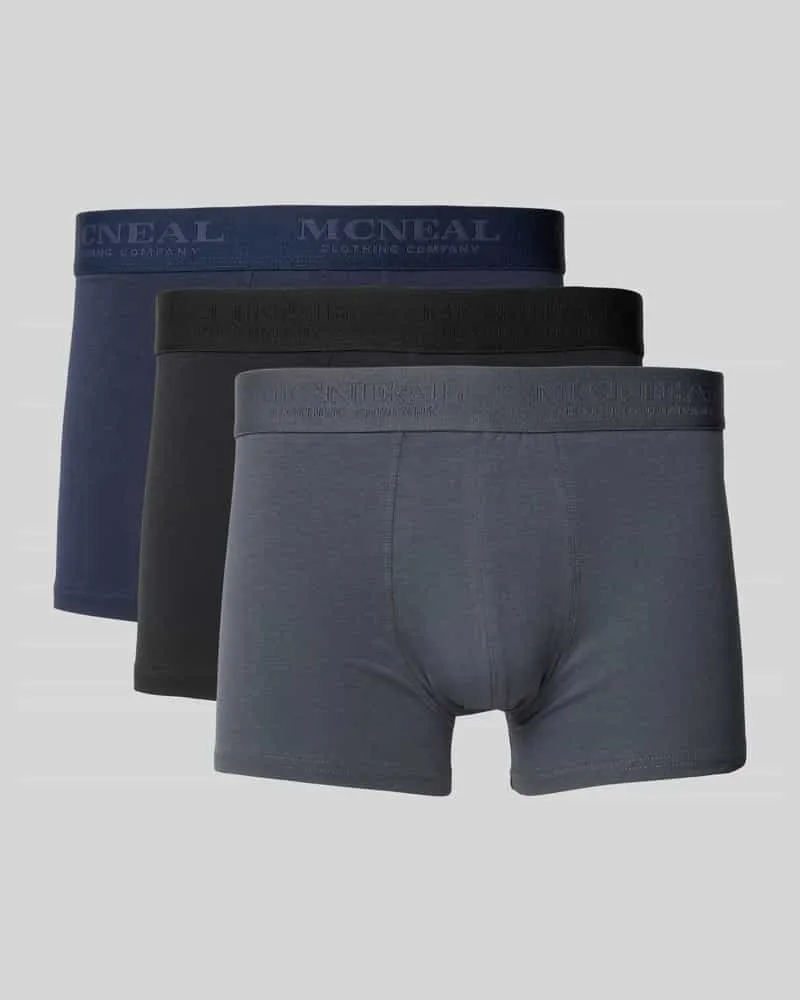 McNeal Trunks mit Label-Bund im 3er-Pack 