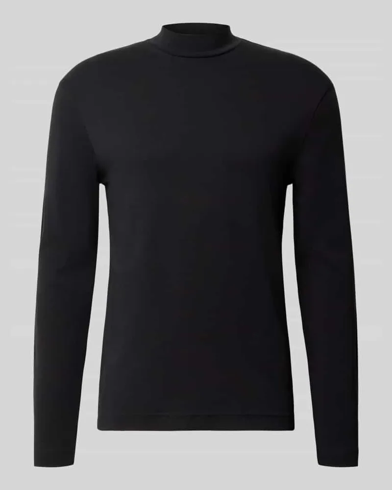 Drykorn Longsleeve mit Stehkragen Modell 'MORITZO Black