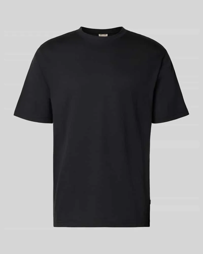 Only & Sons Relaxed Fit T-Shirt aus reiner Baumwolle Modell 'FRED LIFE Black