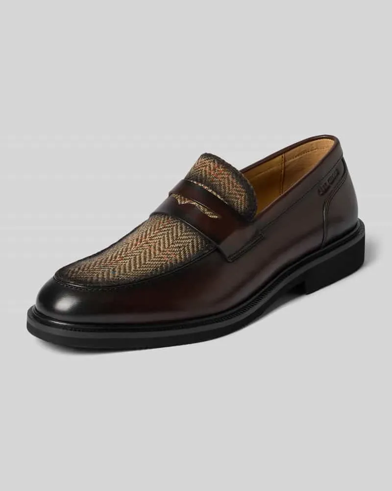 Carl Gross Loafers mit Label-Detail Modell 'UNICA Dunkelbraun