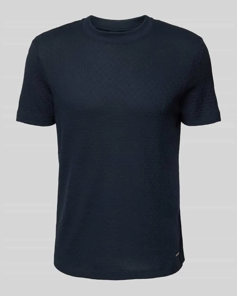 JOOP! T-Shirt mit geripptem Rundhalsausschnitt Modell 'Brandon 