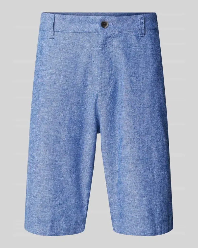 Tom Tailor Relaxed Fit Chinoshorts aus Leinen-Baumwoll-Mix 
