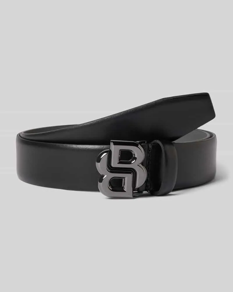 HUGO BOSS Gürtel aus reinem Rindsleder Modell 'ICON-G Black