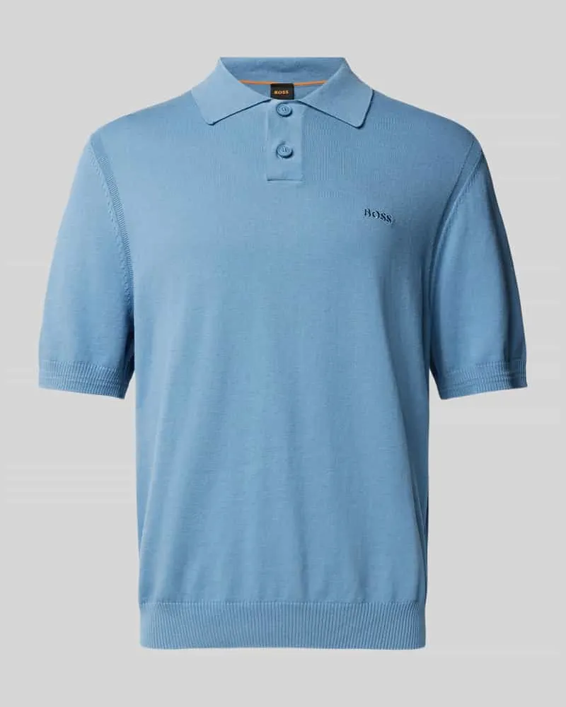 HUGO BOSS Regular Fit Poloshirt mit Label-Stitching Modell 'Asac 