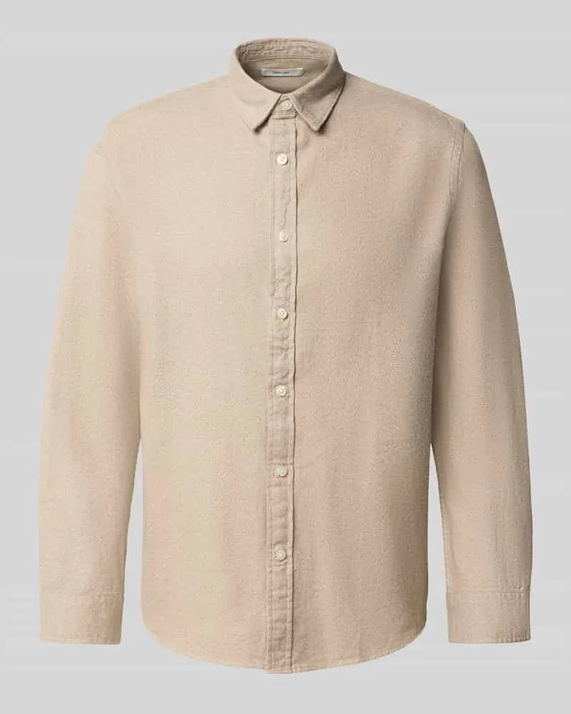 Selected Homme Regular Fit Freizeithemd aus reiner Baumwolle Modell 'NOAH Beige