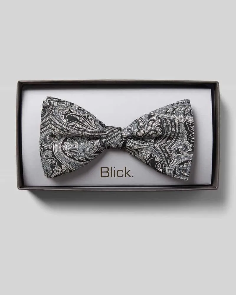 Blick Fliege aus Seide im Allover-Look Modell 'Jeremy Black