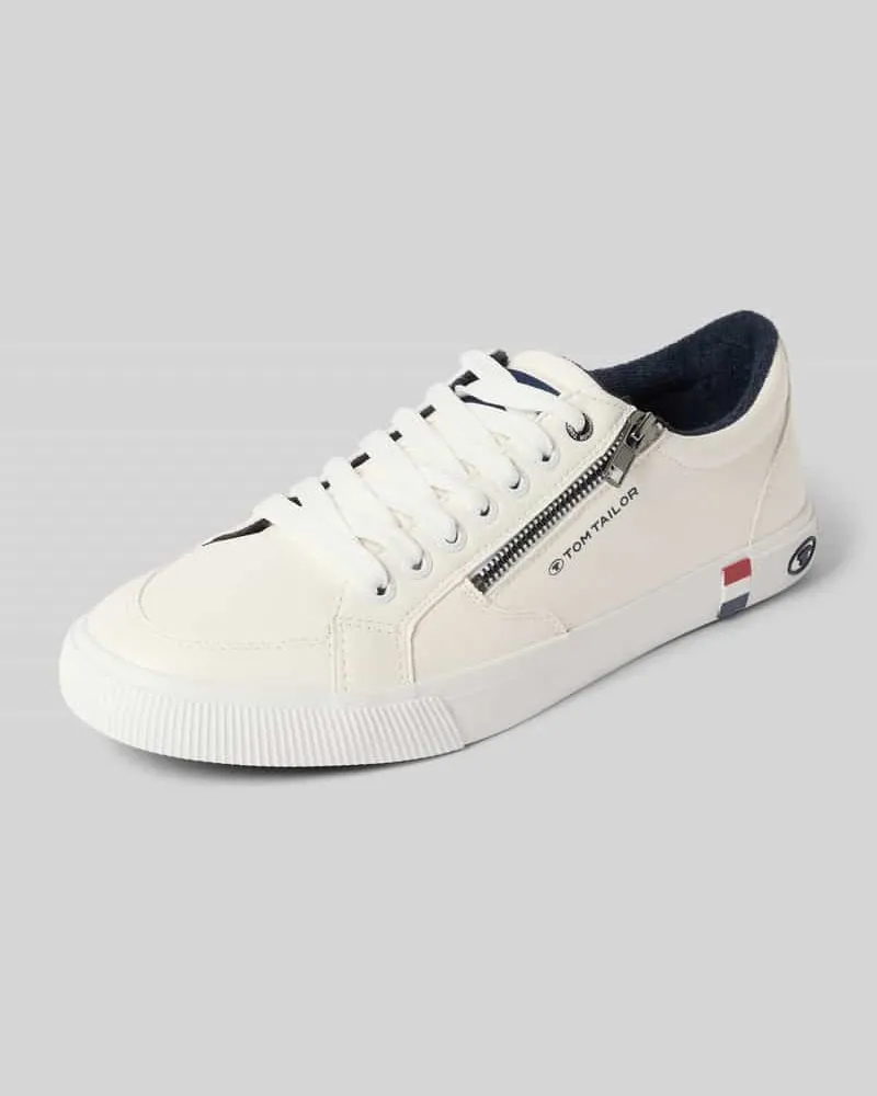 Tom Tailor Low Top Sneaker mit Label-Detail Weiss