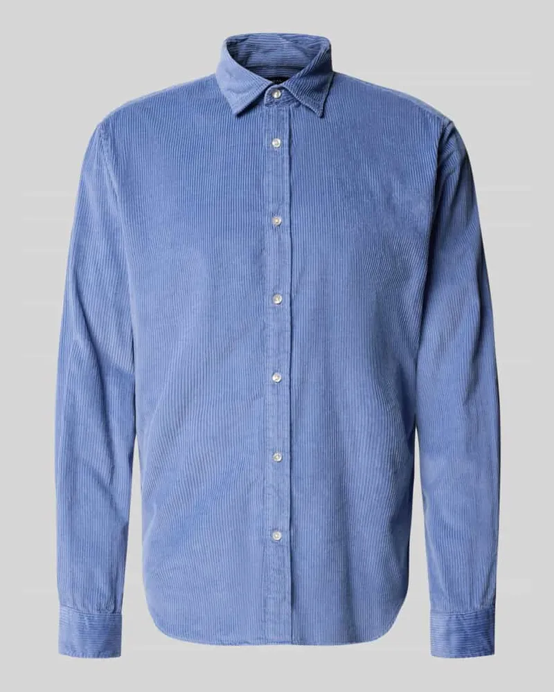 McNeal Freizeithemd mit Knopfleiste Jeansblau