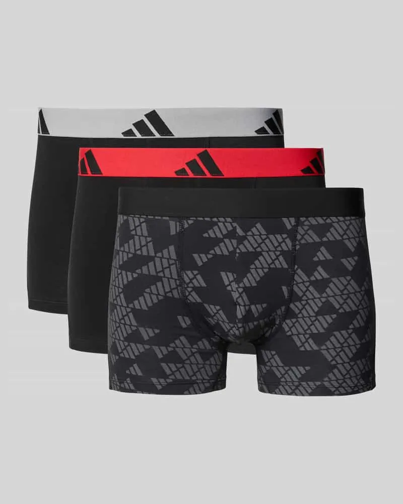 adidas Trunks im 3er-Pack aus Baumwoll-Mix Black