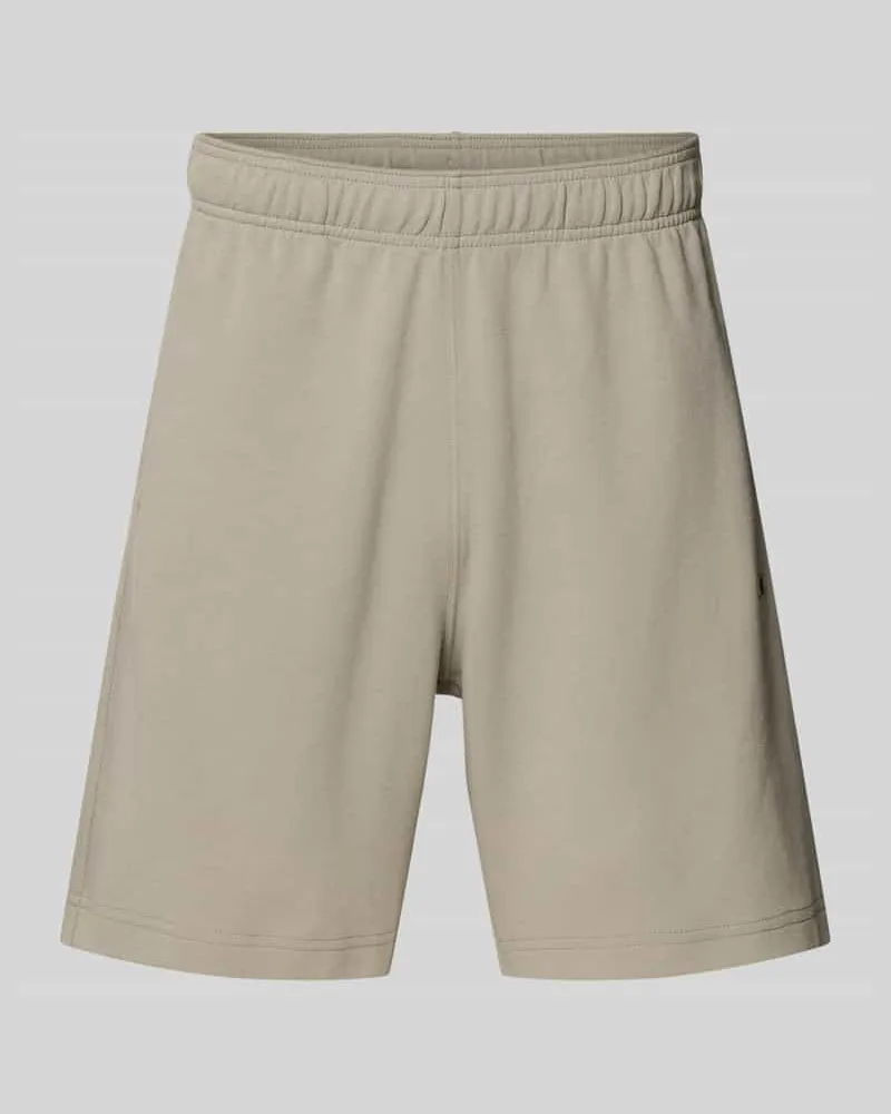 Champion Shorts mit Label-Stitching mit elastischem Bund Beige