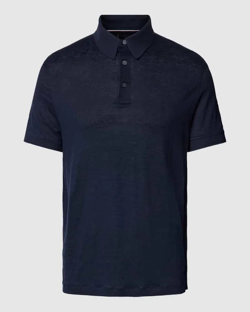 Tommy Hilfiger Regular Fit Poloshirt aus Leinen-Mix 