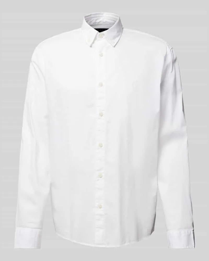 Marc O'Polo Regular Fit Freizeithemd aus reiner Baumwolle Weiss