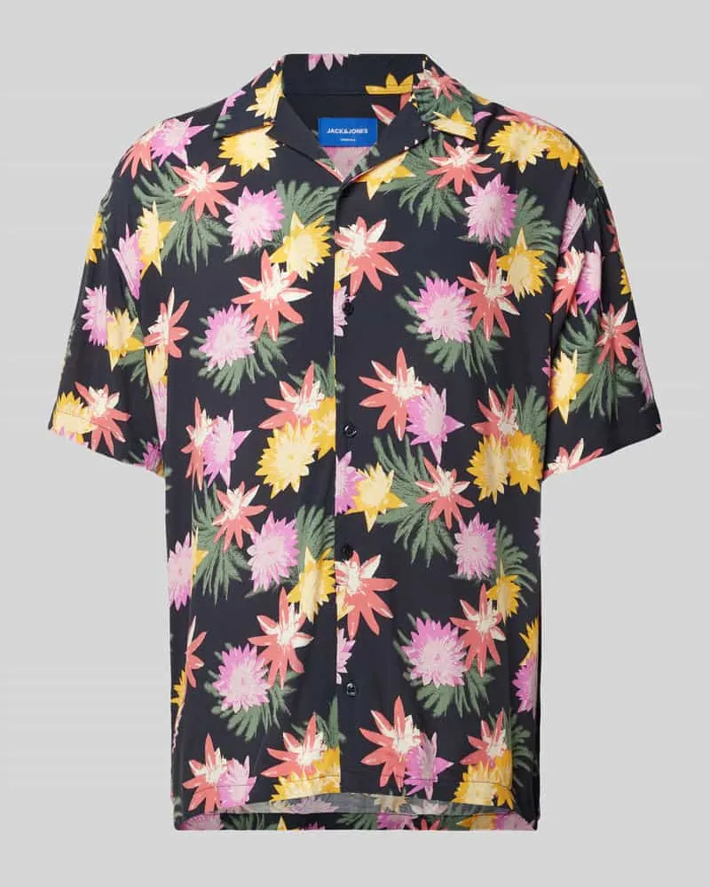 Jack & Jones Regular Fit Freizeithemd mit Reverskragen Modell 'JORLUKE TAMPA Marine