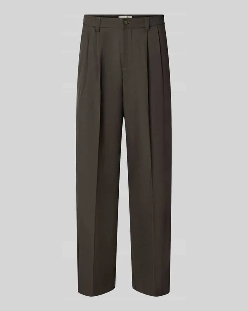 Casual Friday Straight Fit Hose mit Viskose-Anteil Modell 'Grant Anthrazit