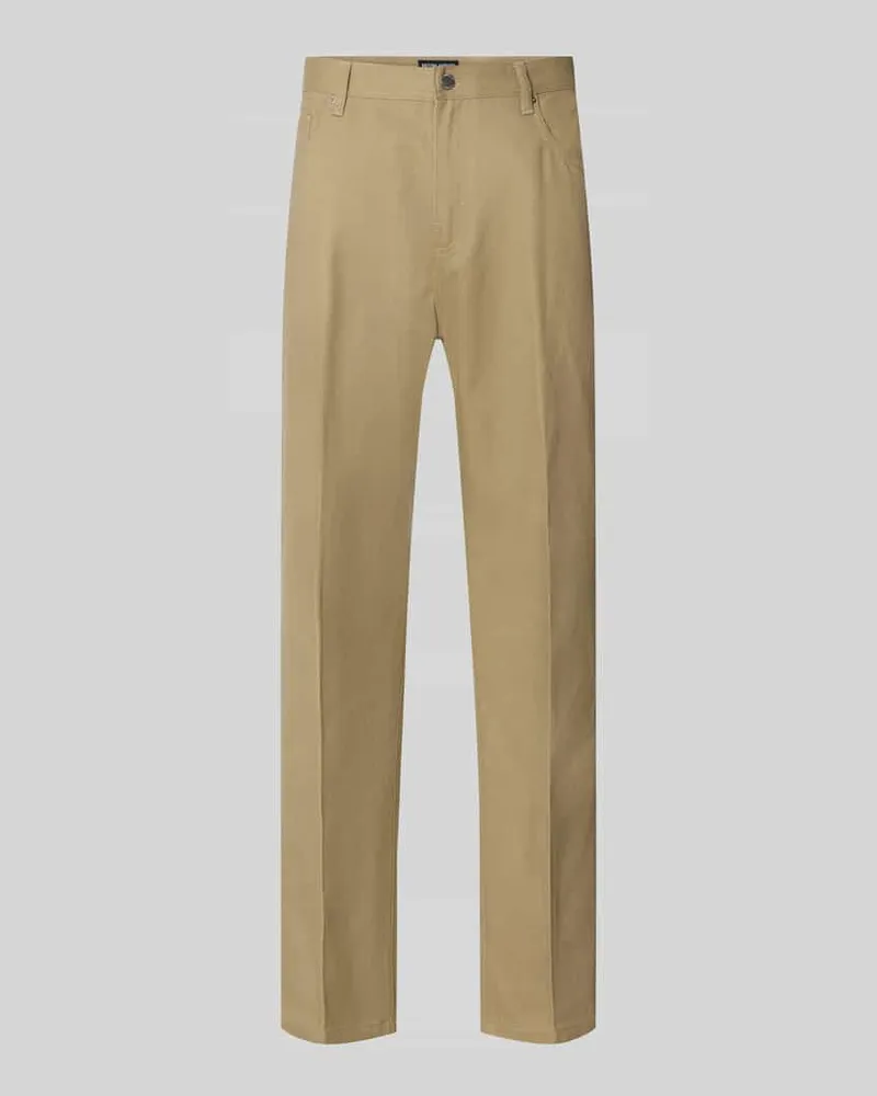 Antony Morato Relaxed Fit Stoffhose aus reiner Baumwolle Modell 'BEN Beige