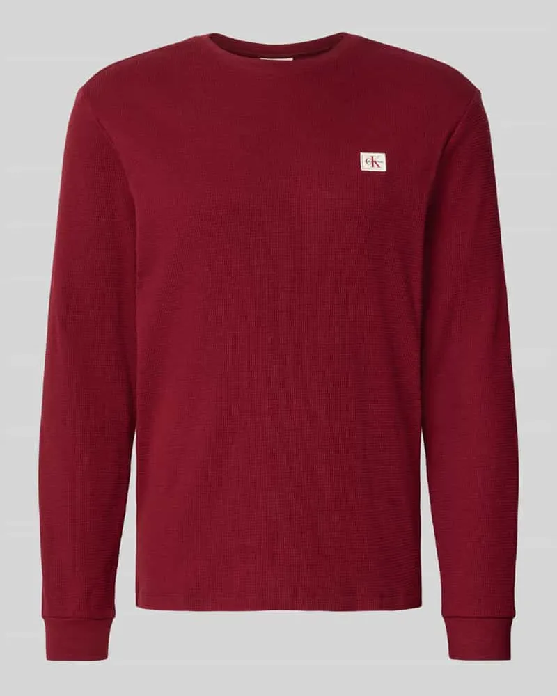 Calvin Klein Longsleeve mit Strukturmuster 