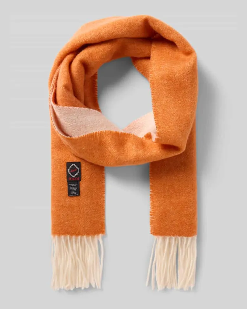 Ascot Schal aus Woll-Kaschmir-Mix Orange