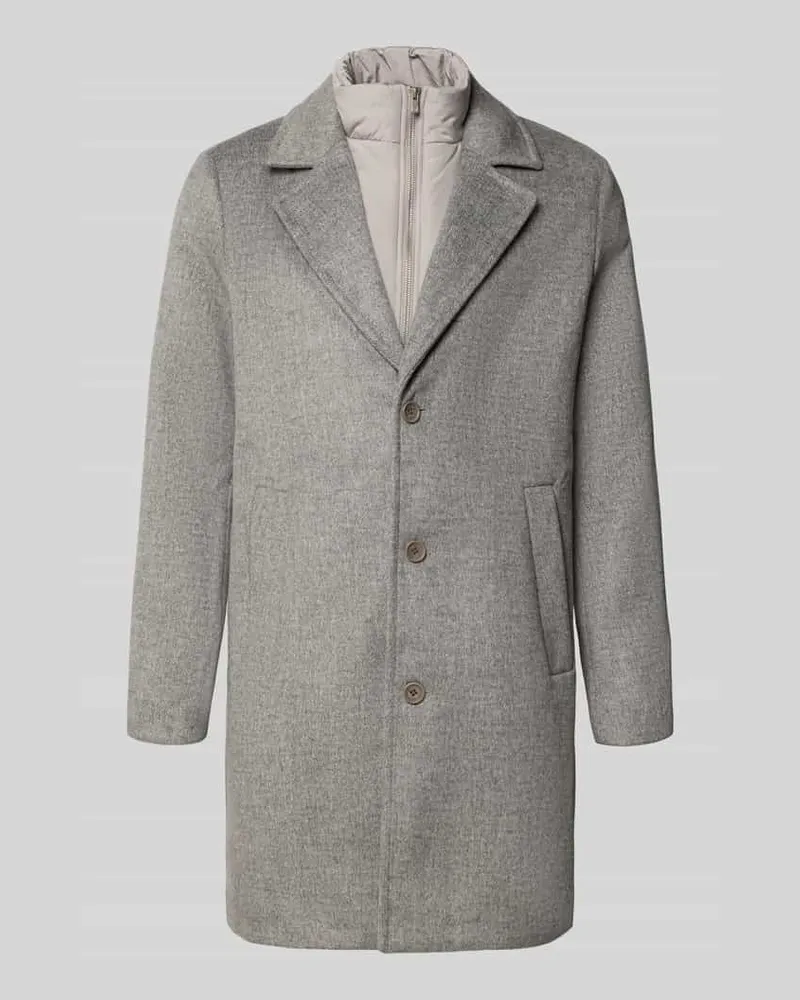 Jack & Jones Mantel mit Stehkragen Modell 'BLASTANFORD Mittelgrau
