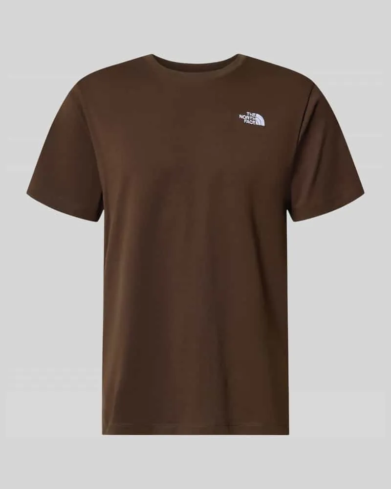 The North Face Regular Fit T-Shirt mit Rundhalsausschnitt Modell 'EVOLUTION Dunkelbraun