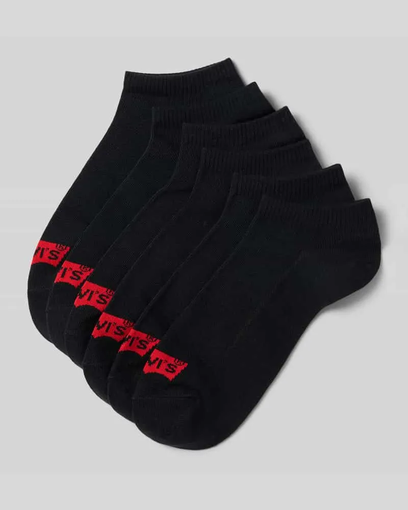 Levi's Socken aus Baumwoll-Mix im 6er-Pack Modell 'LOW CUT LOGO COTTON 6P Black