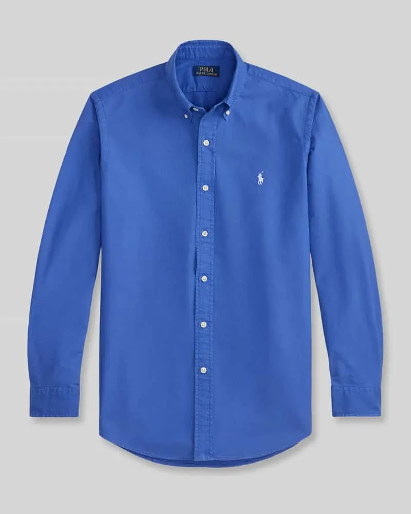 Ralph Lauren Regular Fit Freizeithemd aus reiner Baumwolle Jeansblau