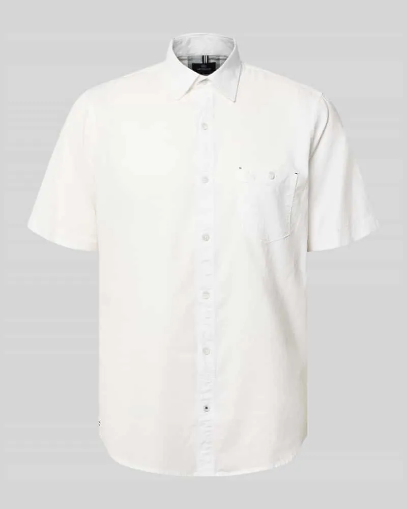 Lerros Regular Fit T-Shirt aus Baumwoll-Mix Offwhite