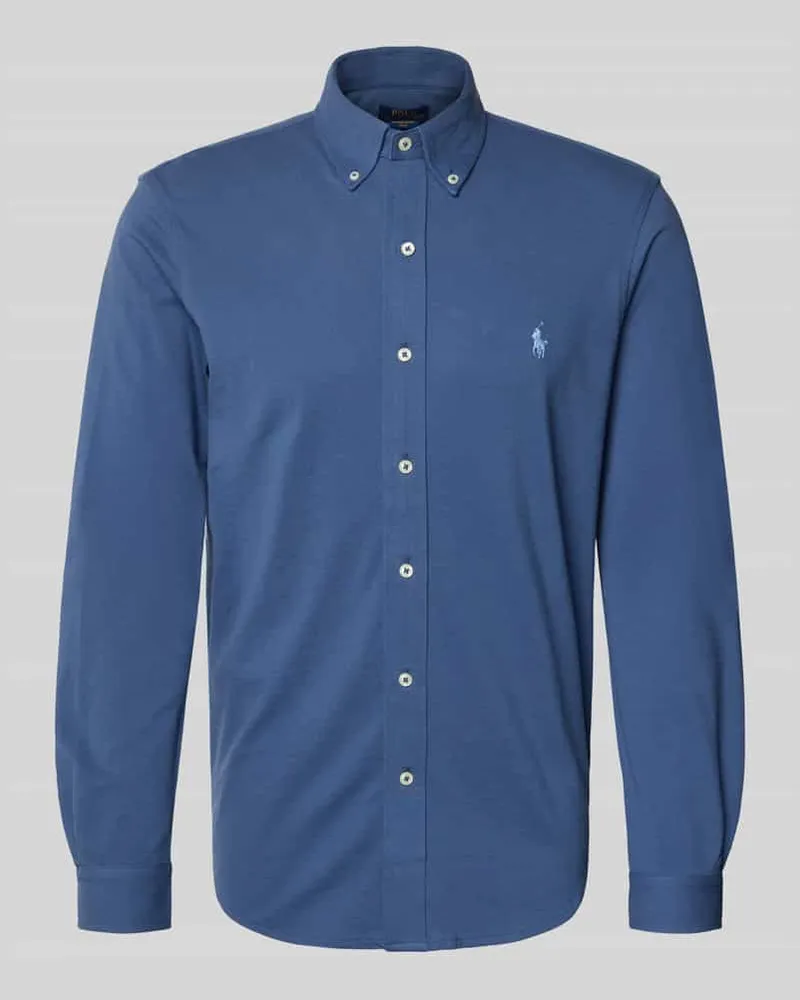 Ralph Lauren Regular Fit Freizeithemd aus reiner Baumwolle Dunkelblau