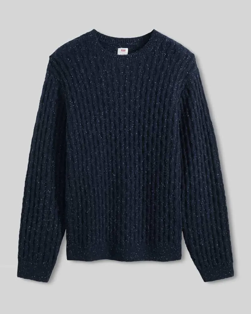 Levi's Regular Fit Pullover aus reiner Baumwolle Marine