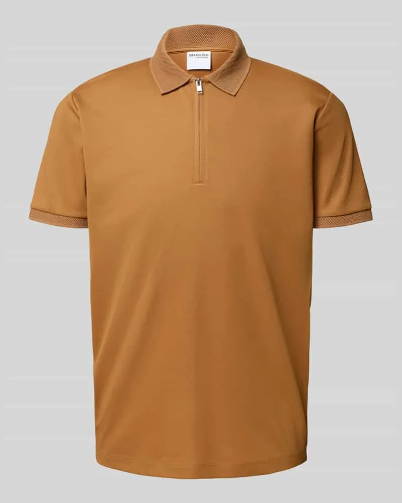 Selected Homme Regular Fit Poloshirt aus Baumwoll-Mix Modell 'FAVE 