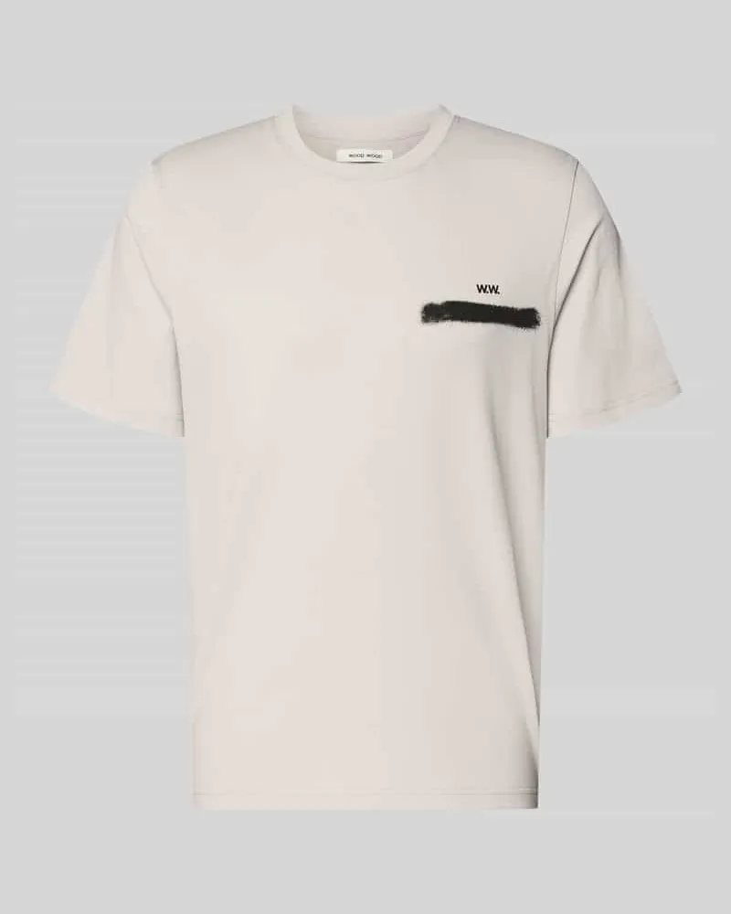 Wood Wood T-Shirt mit rückseitigem Motiv-Print Modell 'Bobby Offwhite
