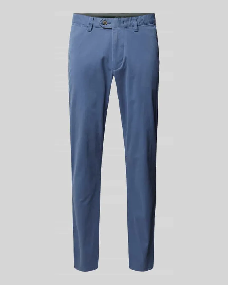 Christian Berg Regular Fit Chino mit Gürtelschlaufen Ocean