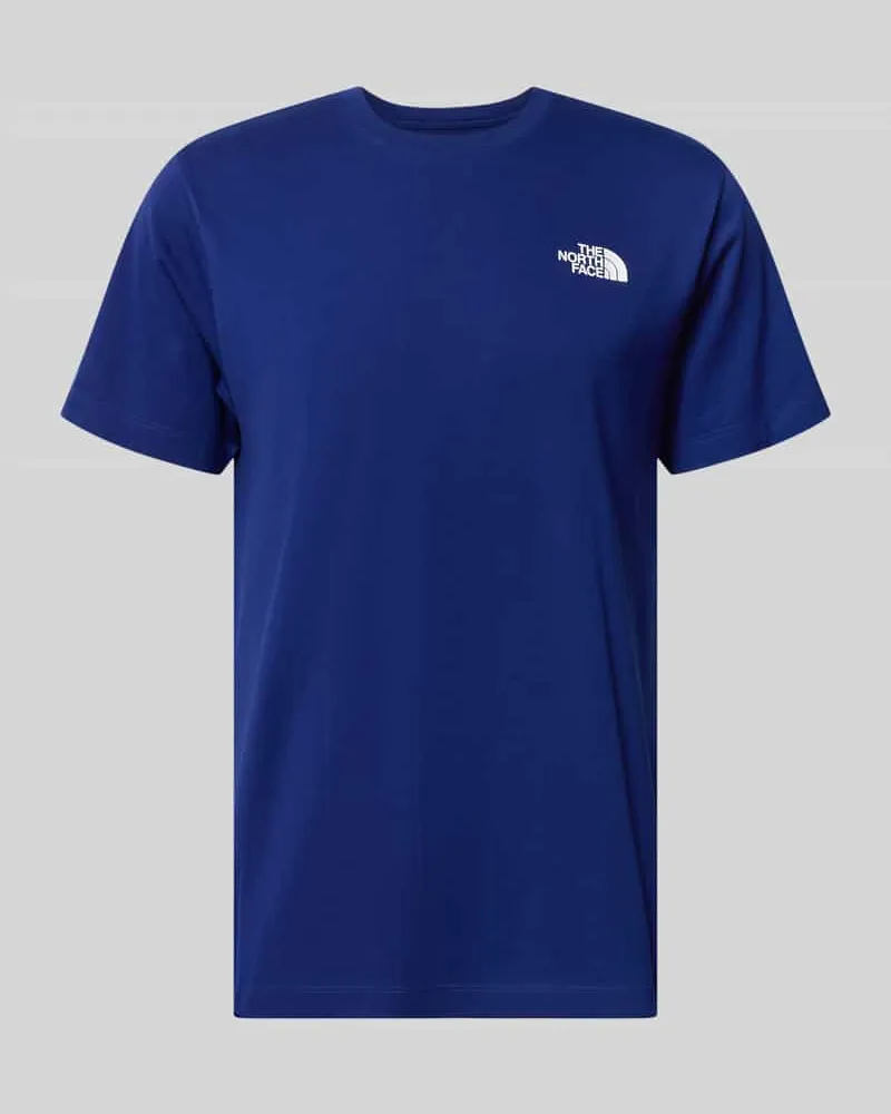 The North Face T-Shirt mit Label-Print Modell 'Evolution Dunkelblau