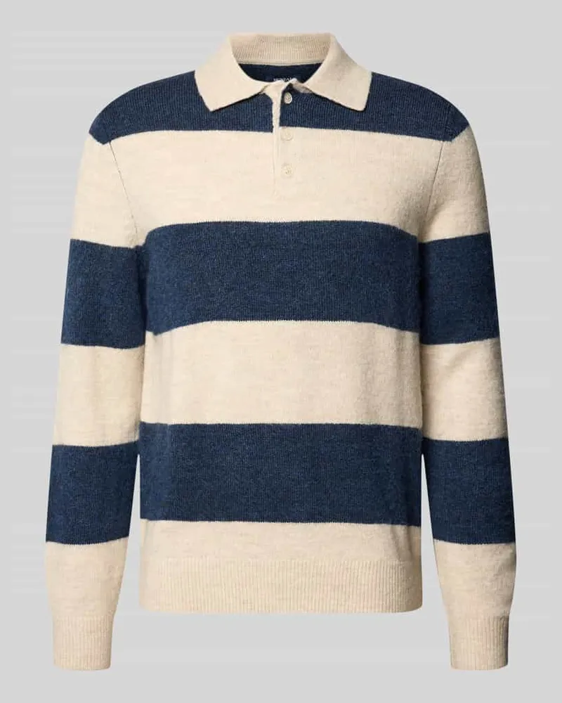 McNeal Regular Fit Strickpullover mit Polokragen Kitt