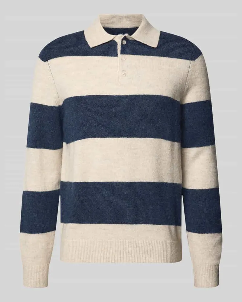McNeal Regular Fit Strickpullover mit Polokragen Kitt