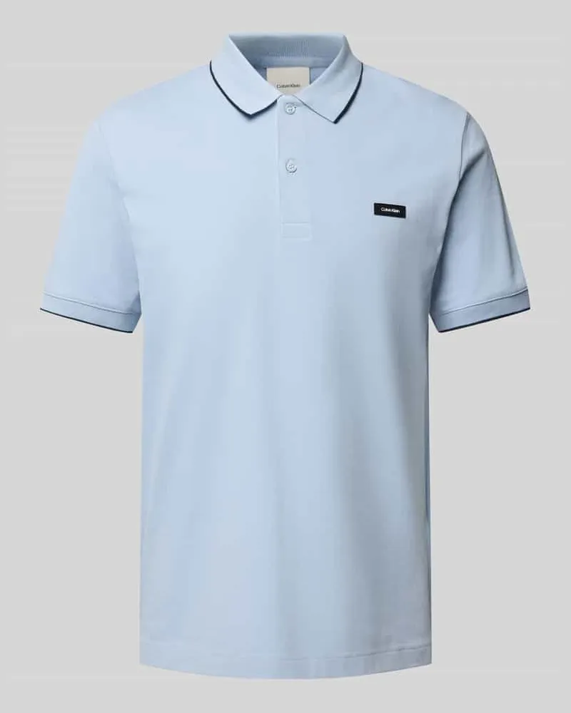 Calvin Klein Poloshirt mit Label-Detail 