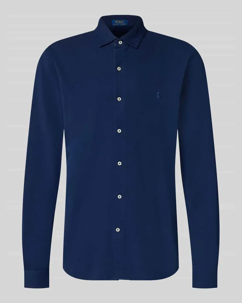 Ralph Lauren Slim Fit Freizeithemd aus reiner Baumwolle Marine
