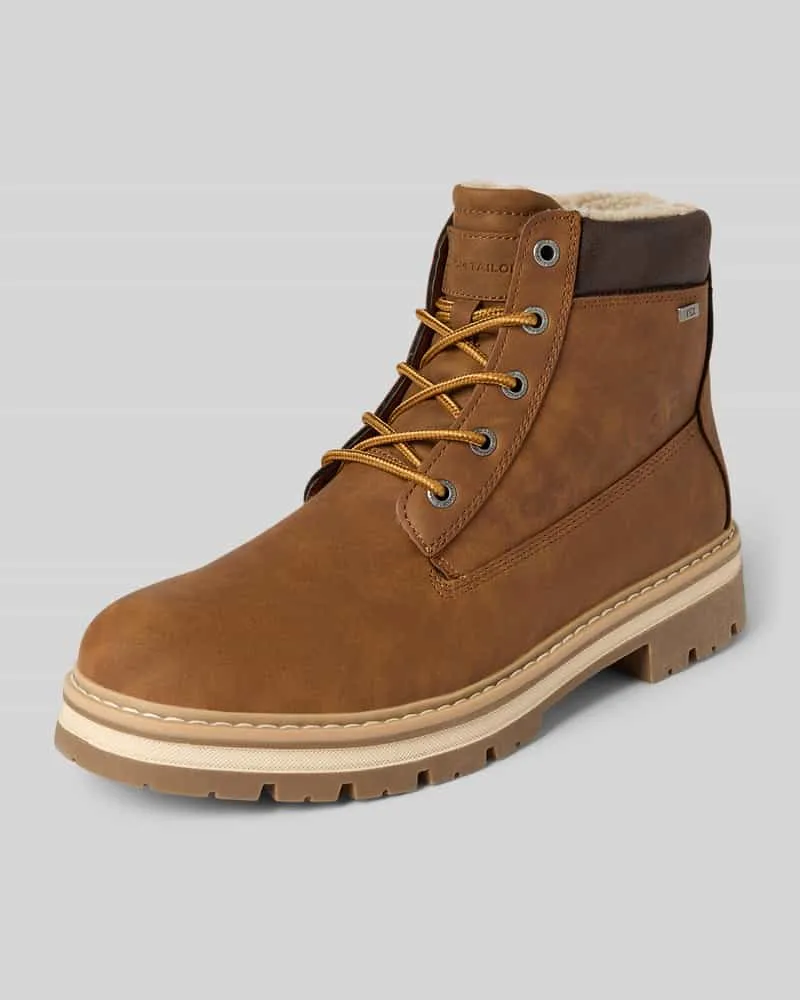 Tom Tailor Boots aus wasserabweisendem Material Modell 'NAIKA Dunkelbraun
