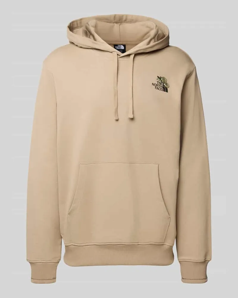 The North Face Hoodie mit Label-Stitching Beige