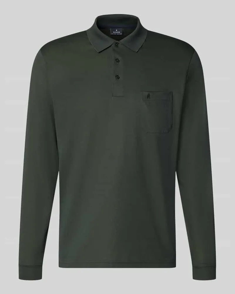 Ragman Regular Fit Poloshirt aus Baumwoll-Mix Gruen