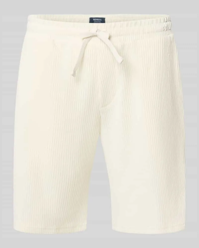 McNeal Shorts mit Strukturmuster und elastischem Bund Sand