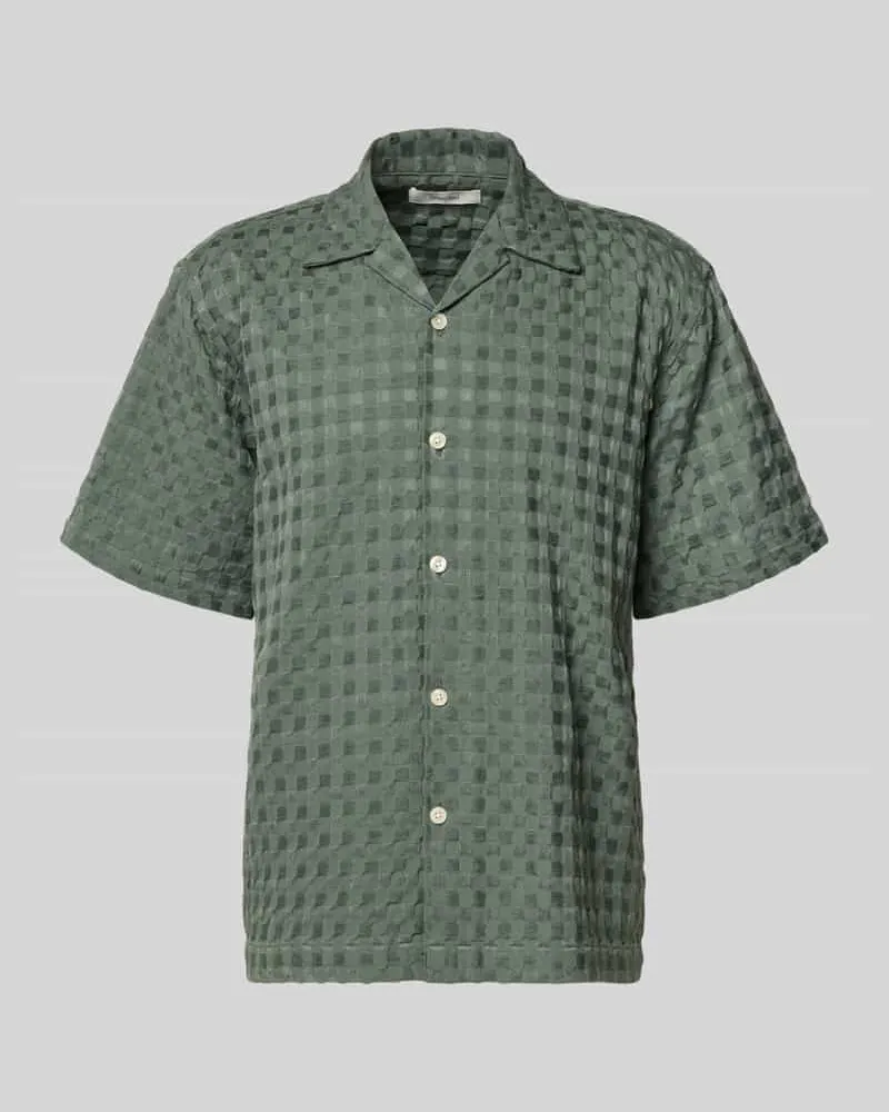 Selected Homme Relaxed Fit Freizeithemd aus reiner Baumwolle Modell 'MONTY Gruen