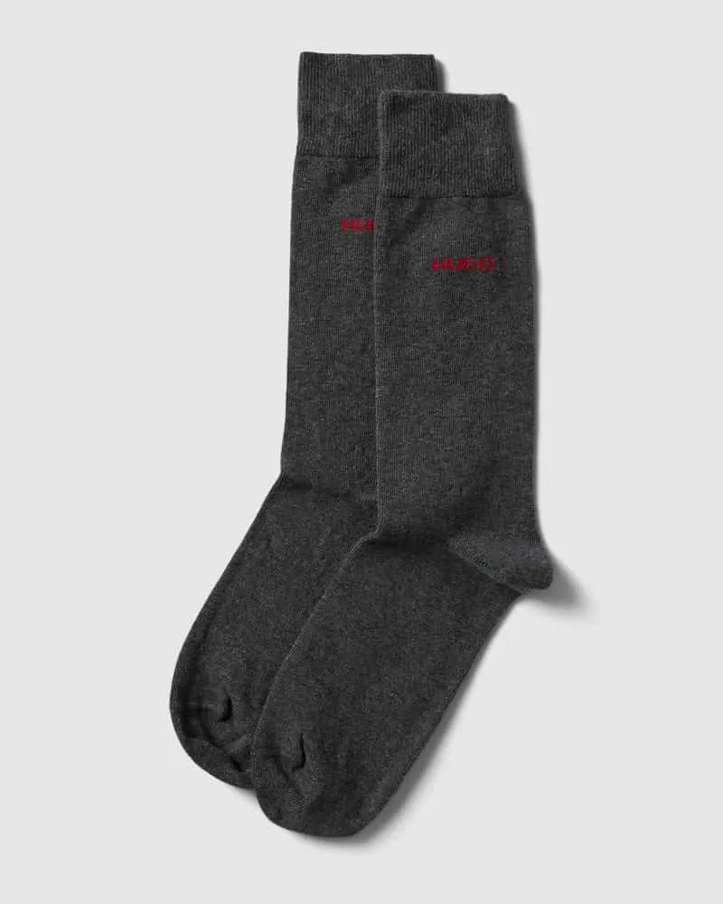 HUGO BOSS Socken mit Label-Detail im 2er-Pack 