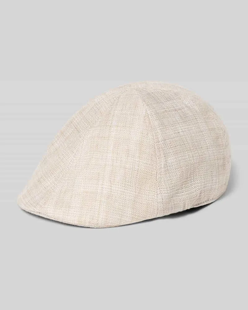 Müller Headwear Schiebermütze aus reinen Leinen Beige