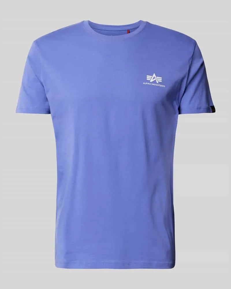 Alpha Industries T-Shirt mit Label-Print Modell 'BASIC 
