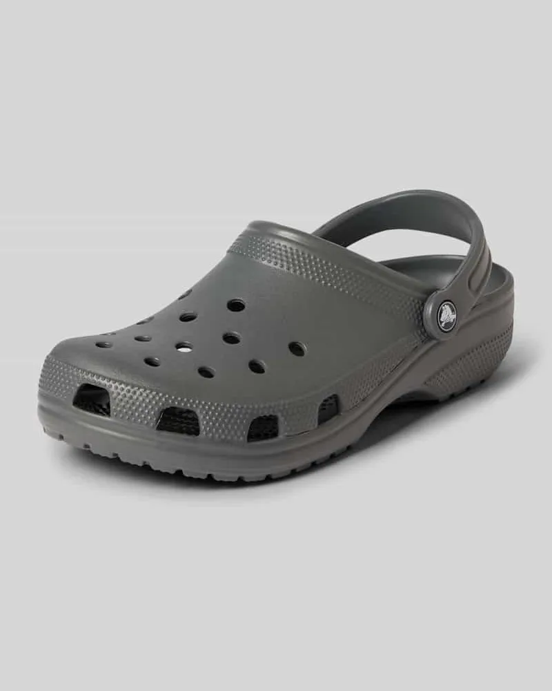 Crocs Clogs mit Label-Detail Mittelgrau