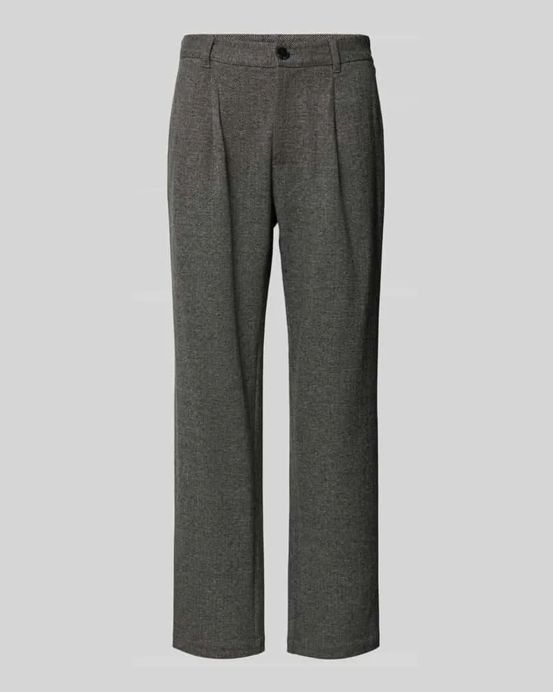 Matinique Bundfaltenhose mit Gesäßtaschen Modell 'hector Mittelgrau