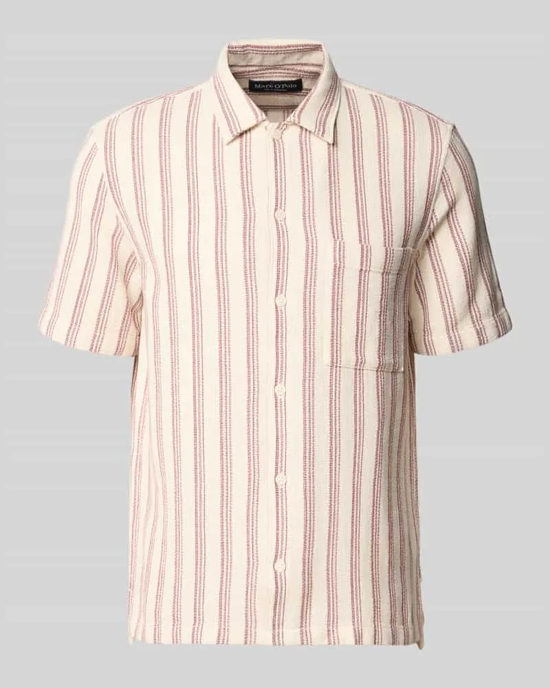 Marc O'Polo Regular Fit Freizeithemd aus reiner Baumwolle Modell 'CAMP Weiss