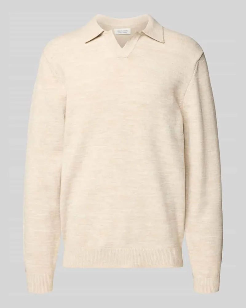 Casual Friday Regular Fit Longsleeve mit Polokragen Modell 'Karl 