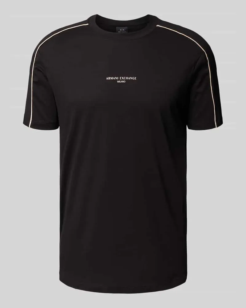 Armani Exchange T-Shirt mit Label-Print 